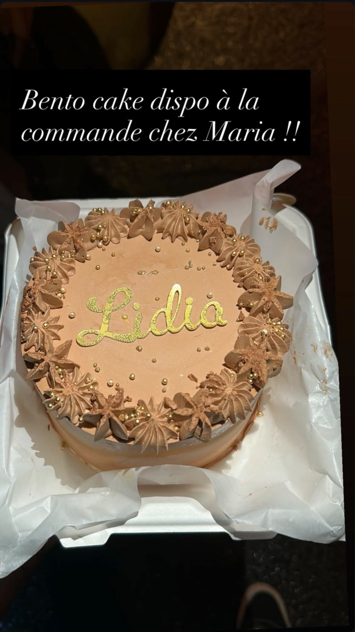 Bento cake personnalisé Lidia